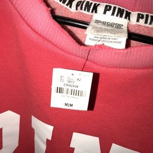 PINK PULLOVER SWEATSHIRT